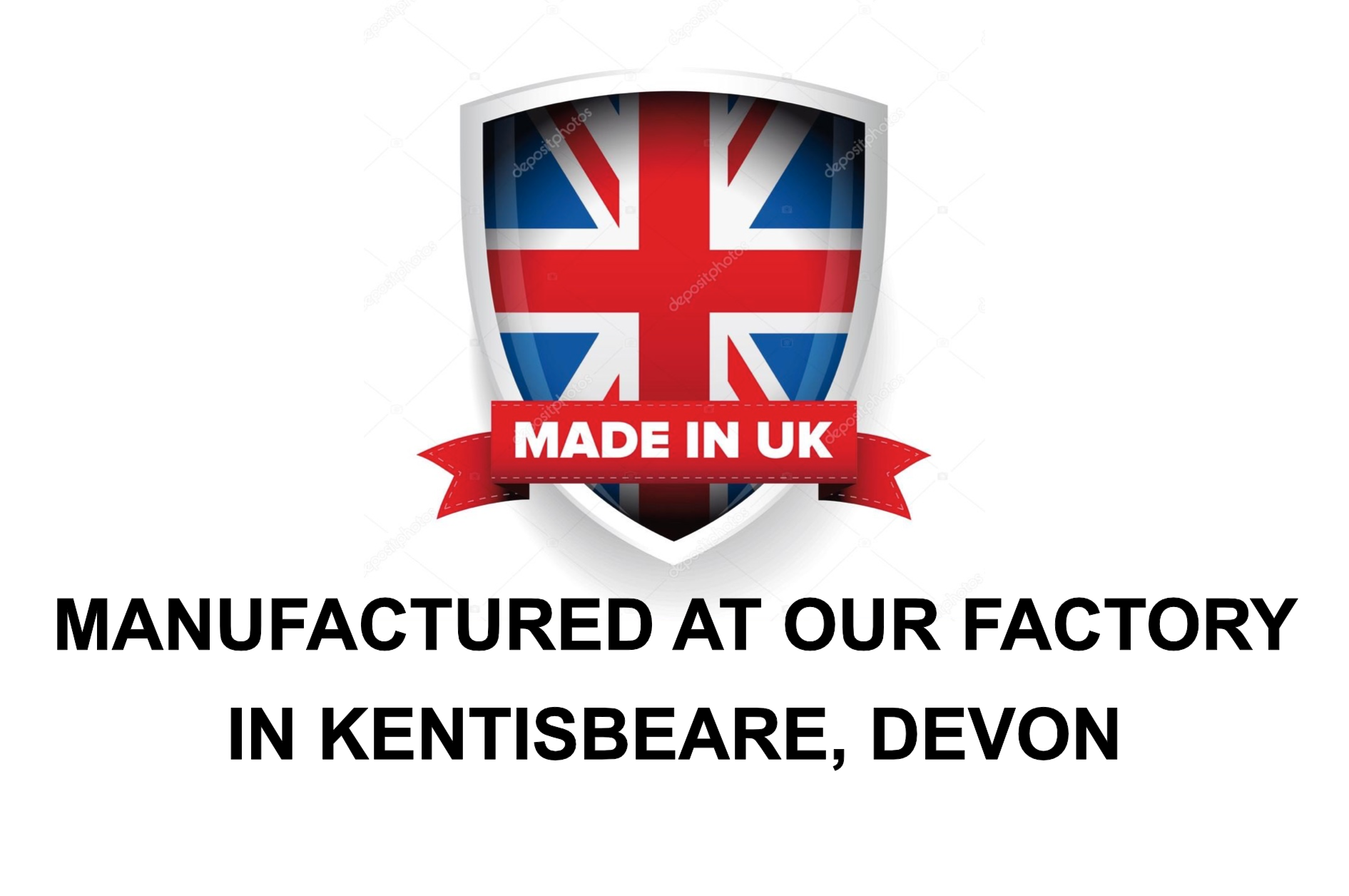 Logo with British flag and 'Made in UK' text on a white background
