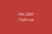 A solid red square background with centered white text reading 'RAL 3020 Traffic red'.