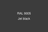 A dark gray square with centered white text reading 'RAL 9005 Jet black', indicating a color swatch for a product finish.